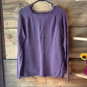 Eddie Bauer Purple Knit Sweater